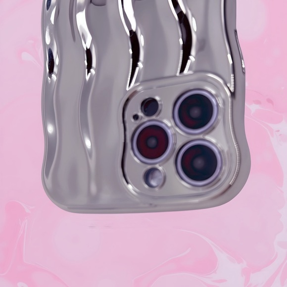 Wavy Edge Water Ripple Pattern iPhone 13 Pro Max Case: Stylish & Shockproof‎ - Picture 2 of 7